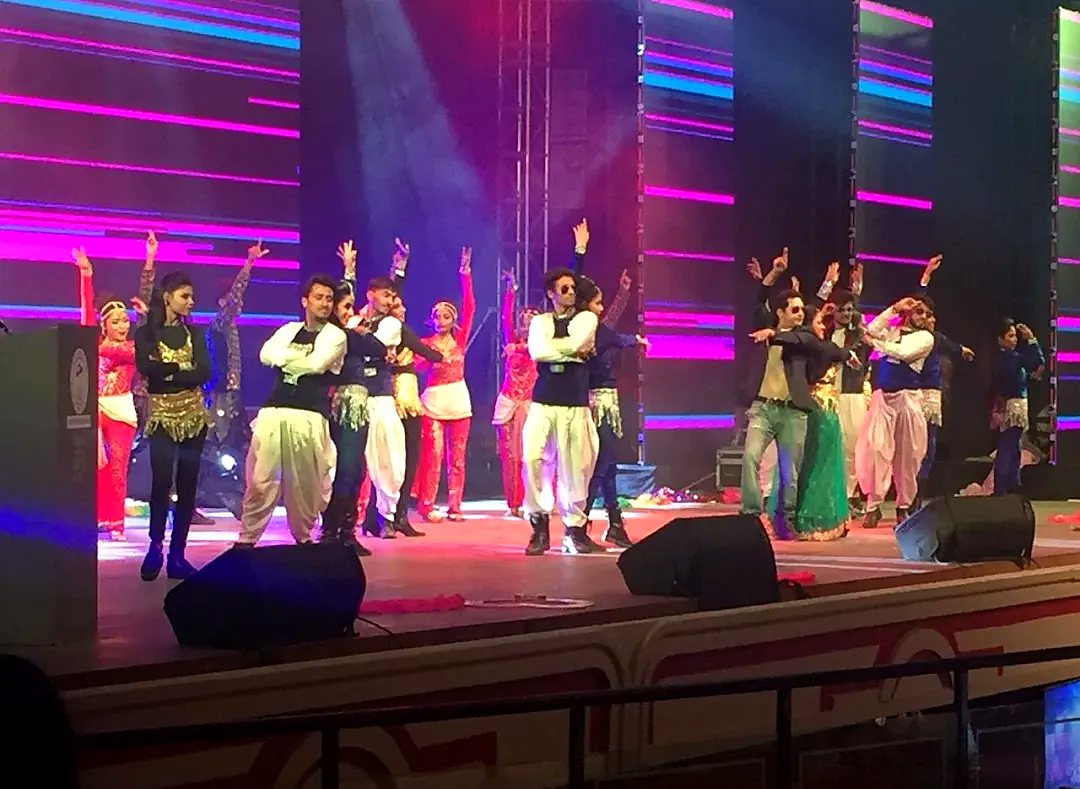 TCCES students performing on stage